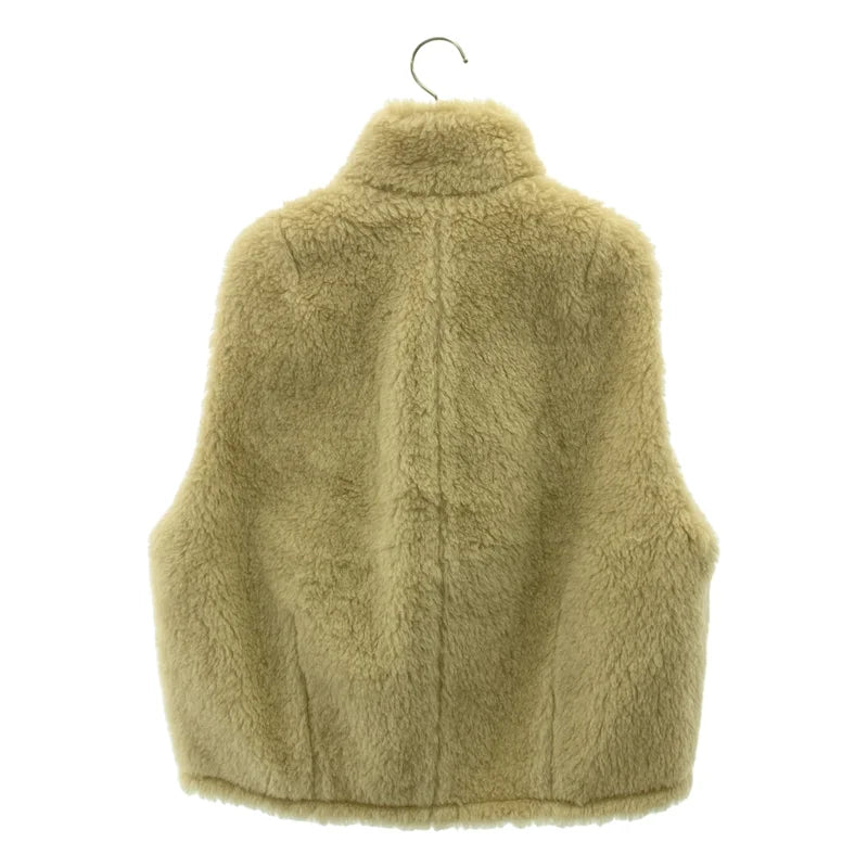 AURALEE / オーラリー | SHETLAND WOOL BOA ZIP VEST シェットランドウール ジップ ボアベスト | 0 | レディース