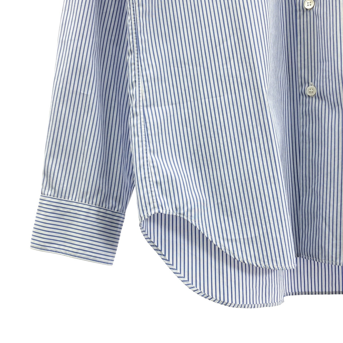 COMME des GARÇONS HOMME DEUX | 男士2017 秋冬 |絲巾條紋襯衫|尺寸 M |男士