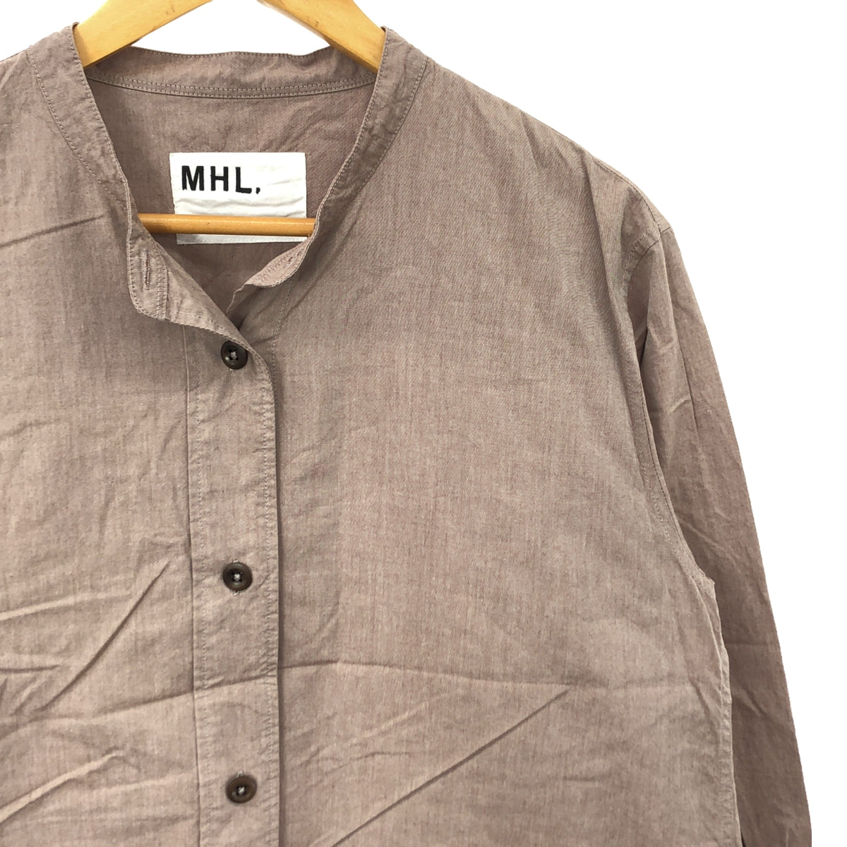 MHL. / エムエイチエルマーガレットハウエル | 2023AW | NATURAL COTTON CHAMBRAY シャンブレーシャツ – KLD