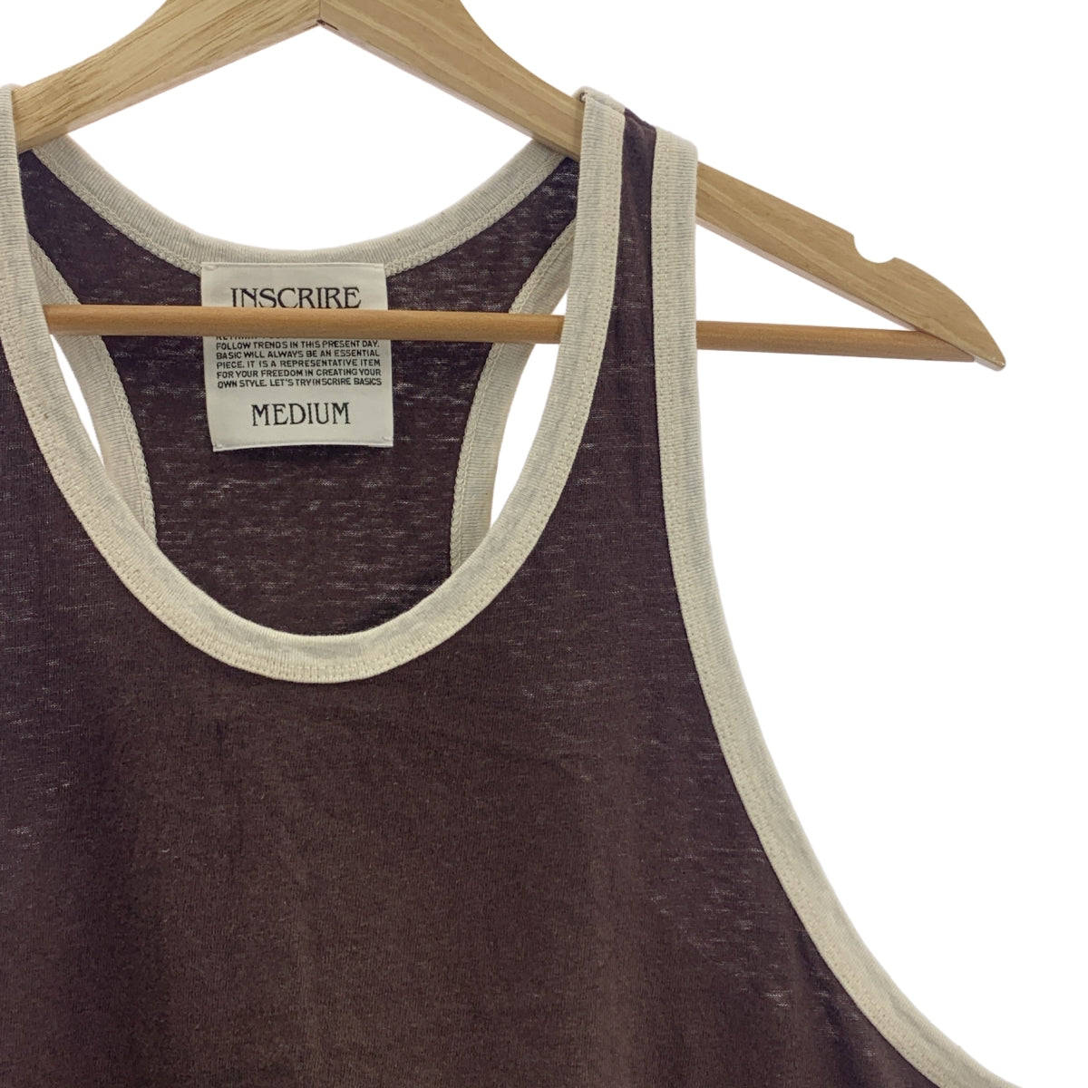 INSCRIRE タンクトップ グレー/アイボリー 1枚は押さえておきたい “INSCRIRE”のタンクトップ – AMAN ONLINE STORE