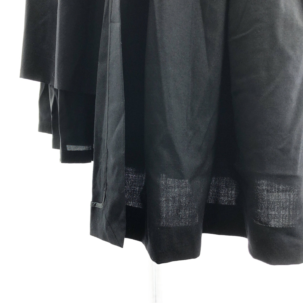 noir kei ninomiya / ノワールケイニノミヤ | 2018SS | ウール ギャザー レイヤード スカート | XS | レディース