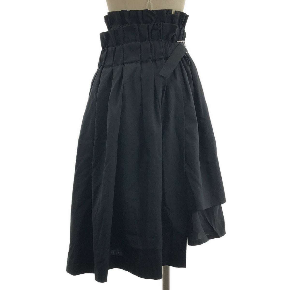 noir kei ninomiya / ノワールケイニノミヤ | 2018SS | ウール ギャザー レイヤード スカート | XS | レディース
