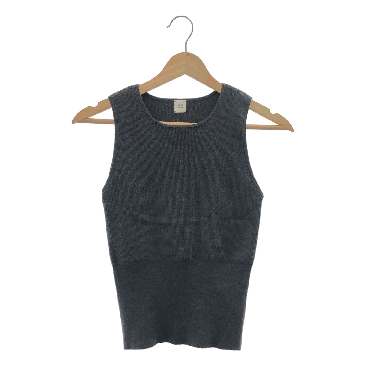 GOOD GRIEF / グッドグリーフ | コットン レーヨン リブ タンクトップ カットソー | F | レディース
