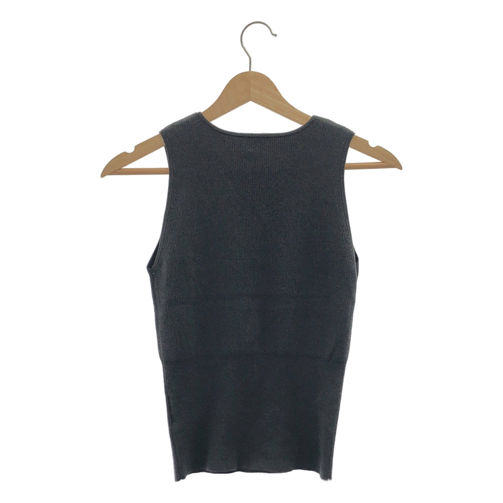 GOOD GRIEF / グッドグリーフ | コットン レーヨン リブ タンクトップ カットソー | F | レディース