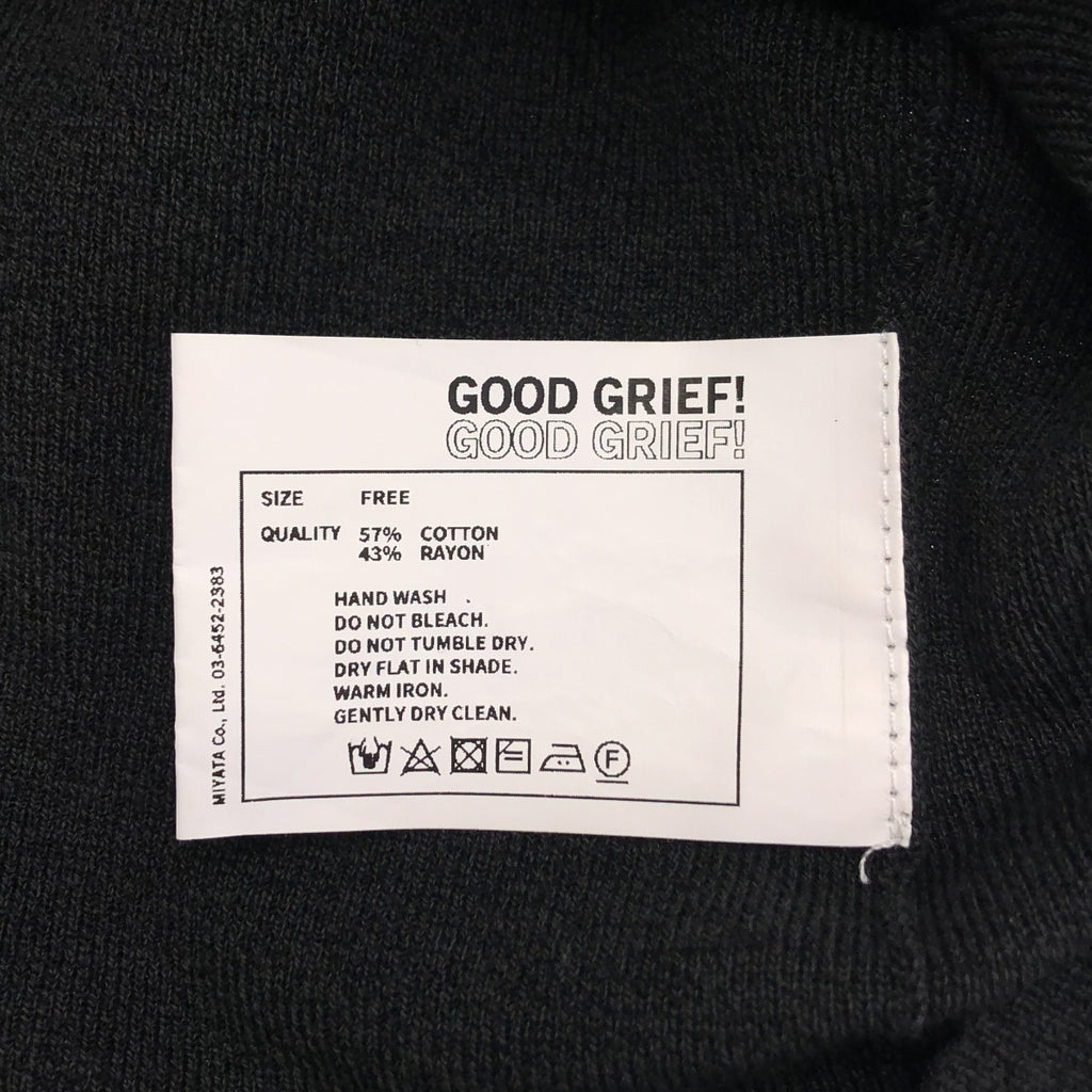 GOOD GRIEF / グッドグリーフ | コットン レーヨン リブ タンクトップ カットソー | F | レディース