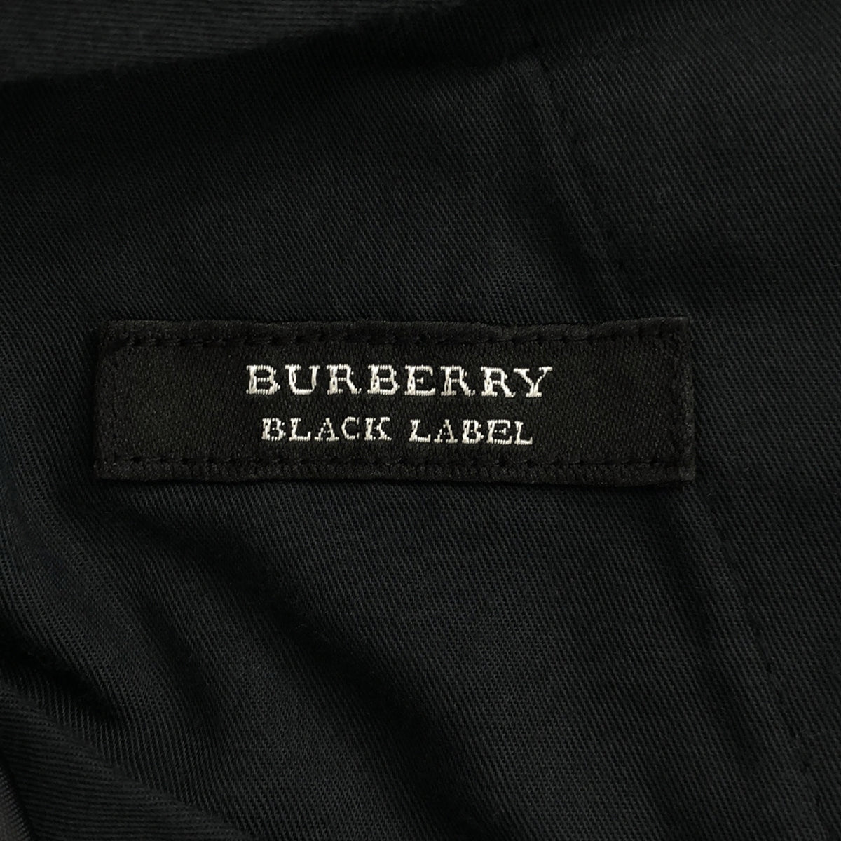 BURBERRY BLACK LABEL / 버버리 블랙 라벨 | 벨벳 스트레치 스트레이트 팬츠 | 76 | 블랙 | 남성