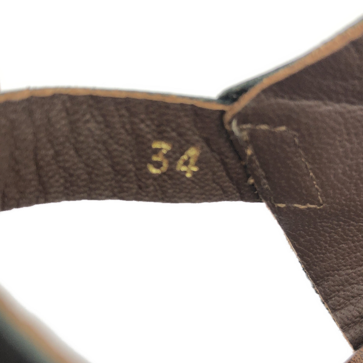 布魯諾馬格利 / 布魯諾馬格利 |皮革坡跟帶涼鞋 |尺寸 34 |黑色/棕色|女性的