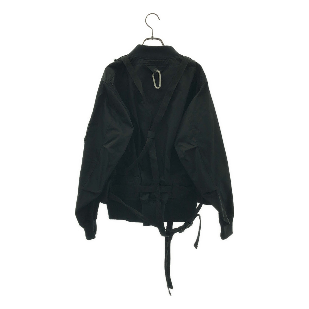 White Mountaineering / ホワイトマウンテニアリング | 2019AW | Twill Shoulder Pad Bomber パッド ボンバー ジャケット | 1 | ブラック | メンズ