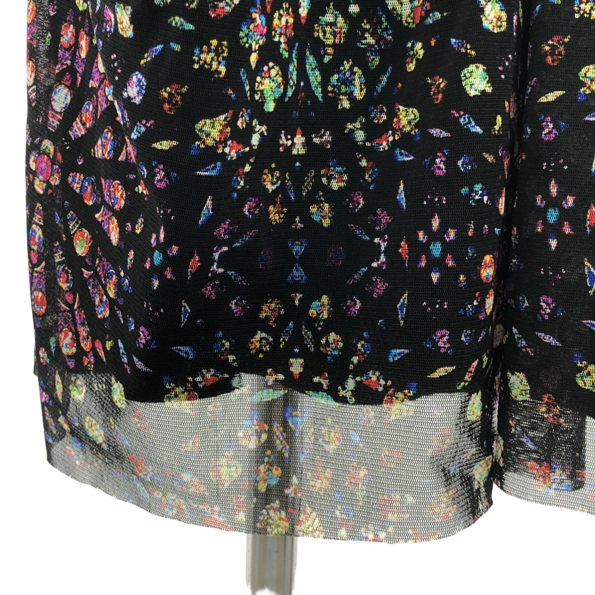 VIVIENNE TAM / 譚燕玉 | Power net 全身印花褶皺連身裙 | 2 |黑色 |女性的