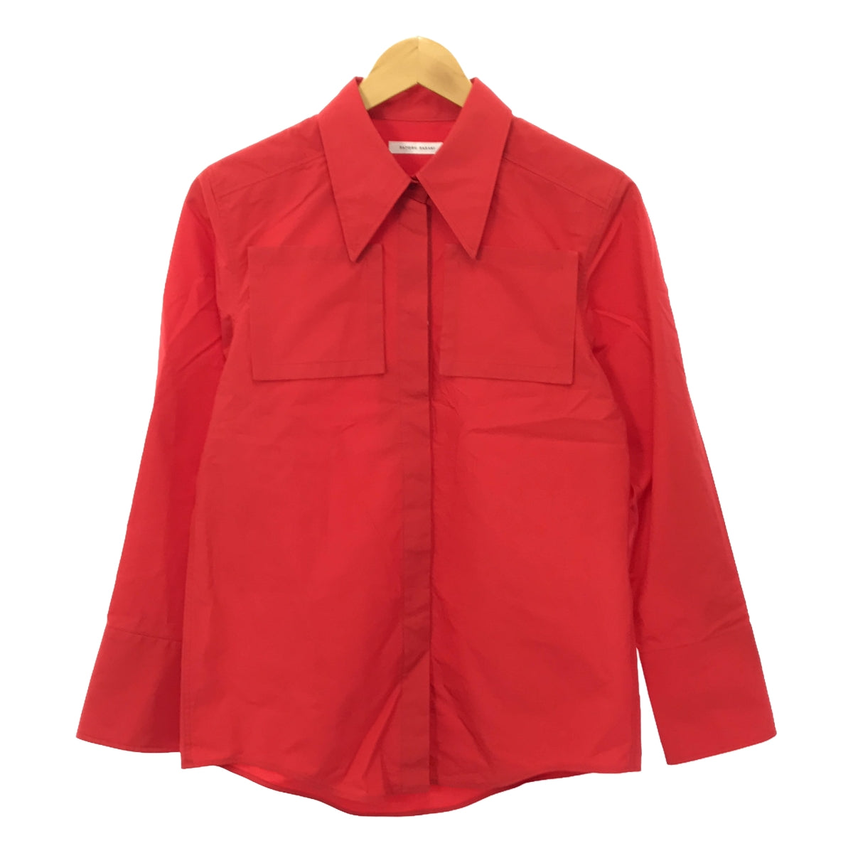 【新品】  SATORU SASAKI / サトルササキ | 2023AW | TWO POCKET SHIRT ポケットシャツ | 1 | レッド | レディース