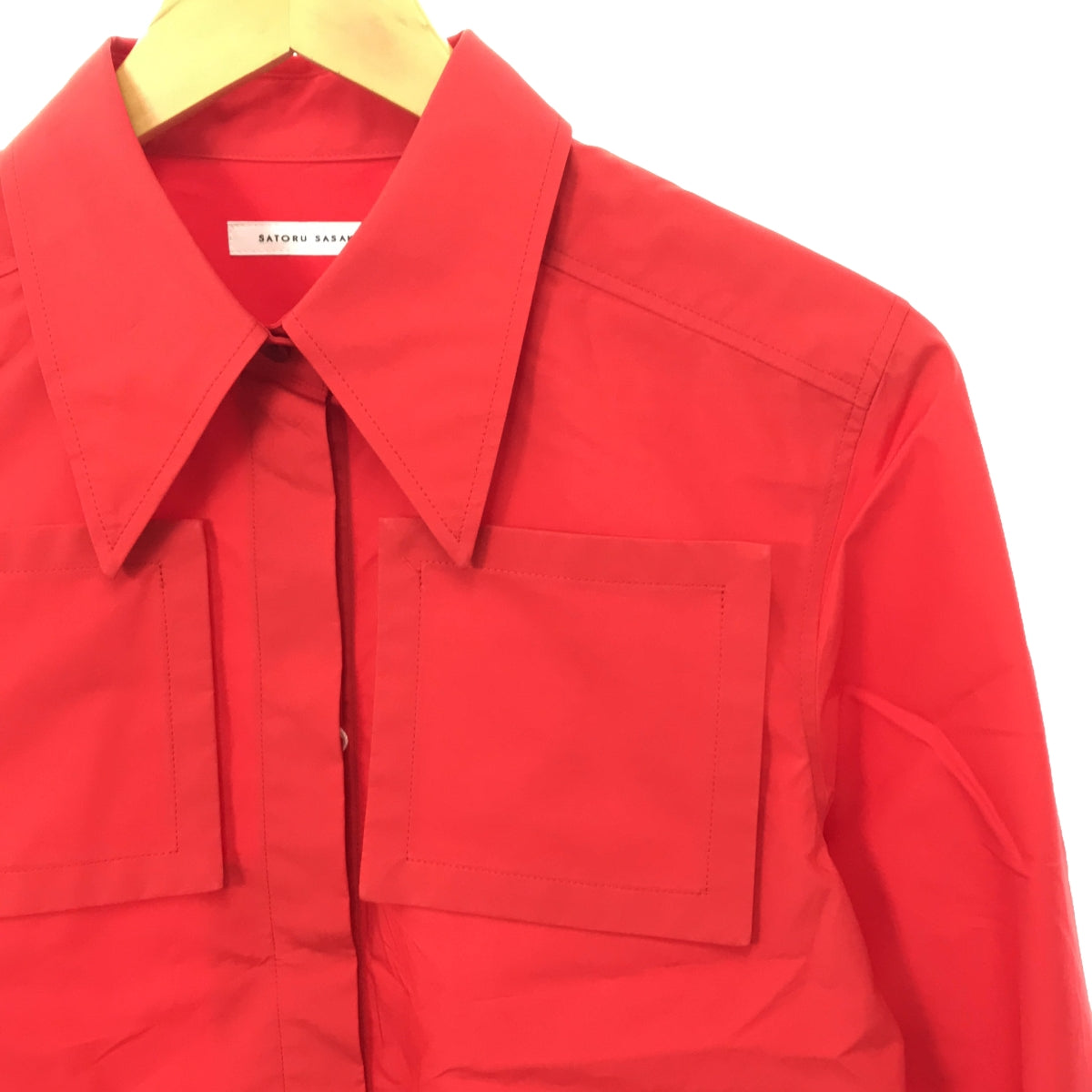 [New] SATORU SASAKI / Satoru Sasaki | 2023AW | TWO POCKET SHIRT | 1 | Red | Women's