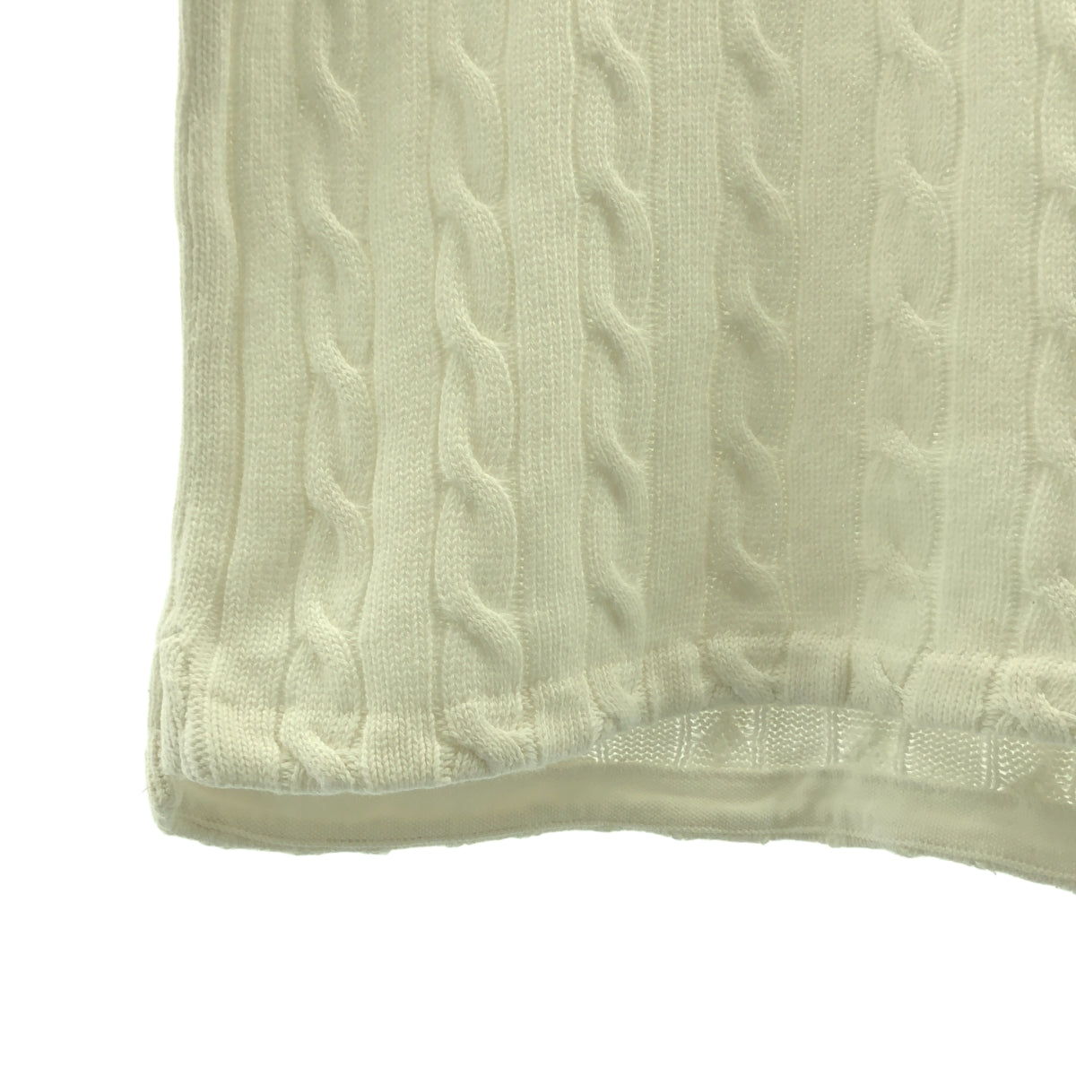 POLO RALPH LAUREN / 폴로랄프로렌 | 코튼 케이블 니트 폴로 셔츠 | XL |