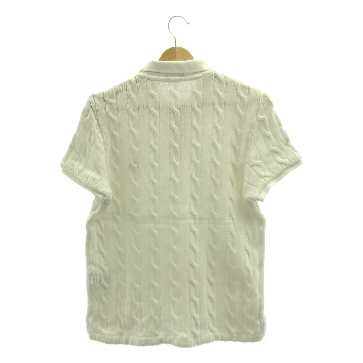 POLO RALPH LAUREN / 폴로랄프로렌 | 코튼 케이블 니트 폴로 셔츠 | XL |