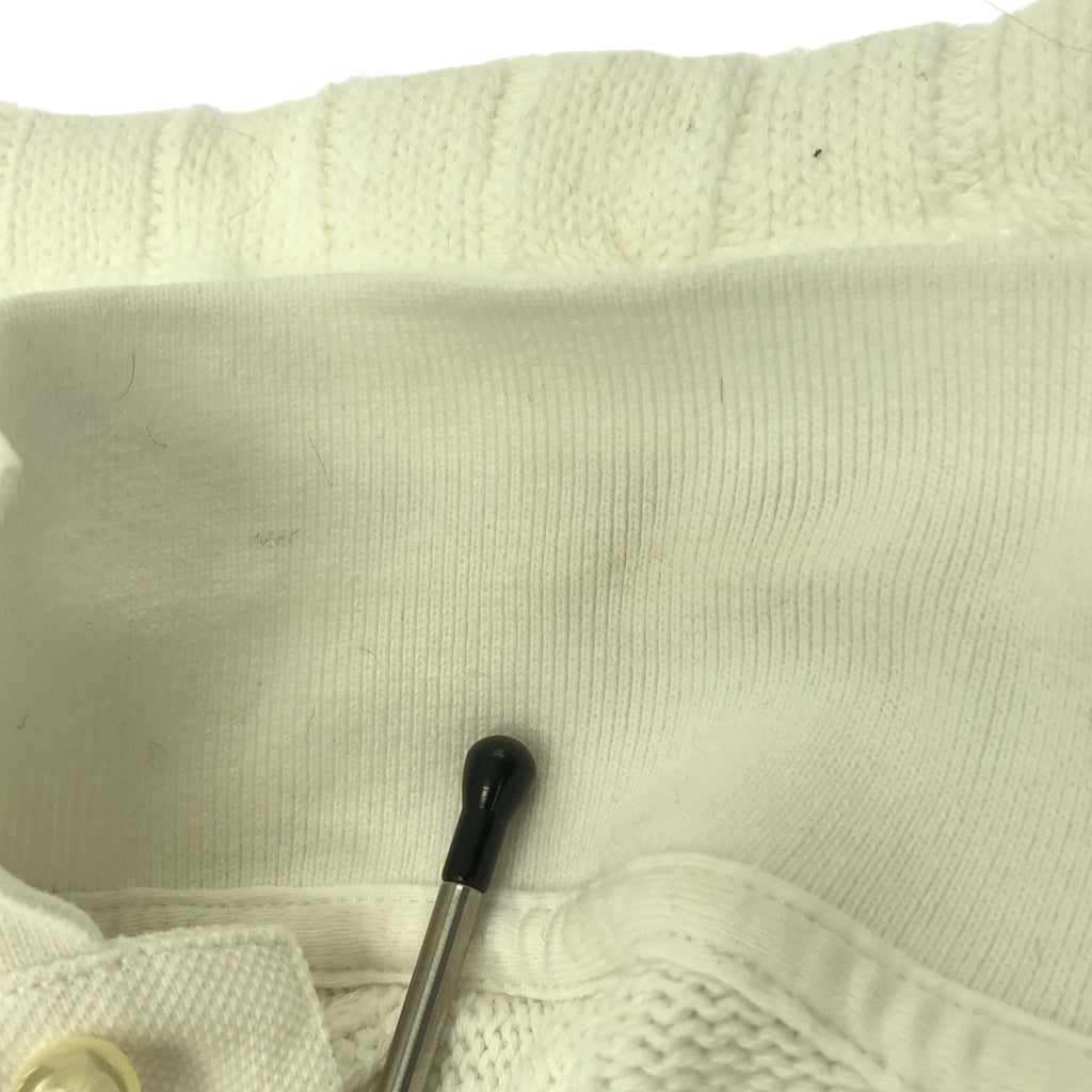 POLO RALPH LAUREN / 폴로랄프로렌 | 코튼 케이블 니트 폴로 셔츠 | XL |