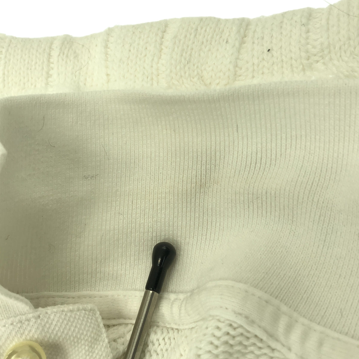 POLO RALPH LAUREN / 폴로랄프로렌 | 코튼 케이블 니트 폴로 셔츠 | XL |