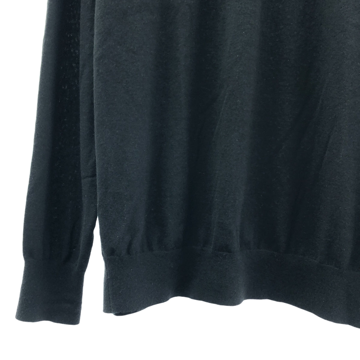 BODHI / ボーディ | 2024SS | EXLIGHT CASHMERE POLO エクスライト カシミヤニット 長袖 ポロシャツ | 2 | ブラック | メンズ