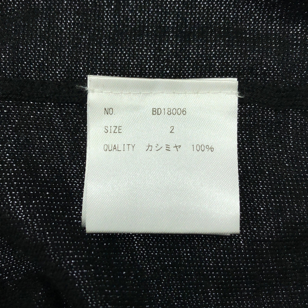 BODHI / ボーディ | 2024SS | EXLIGHT CASHMERE POLO エクスライト カシミヤニット 長袖 ポロシャツ | 2 | ブラック | メンズ