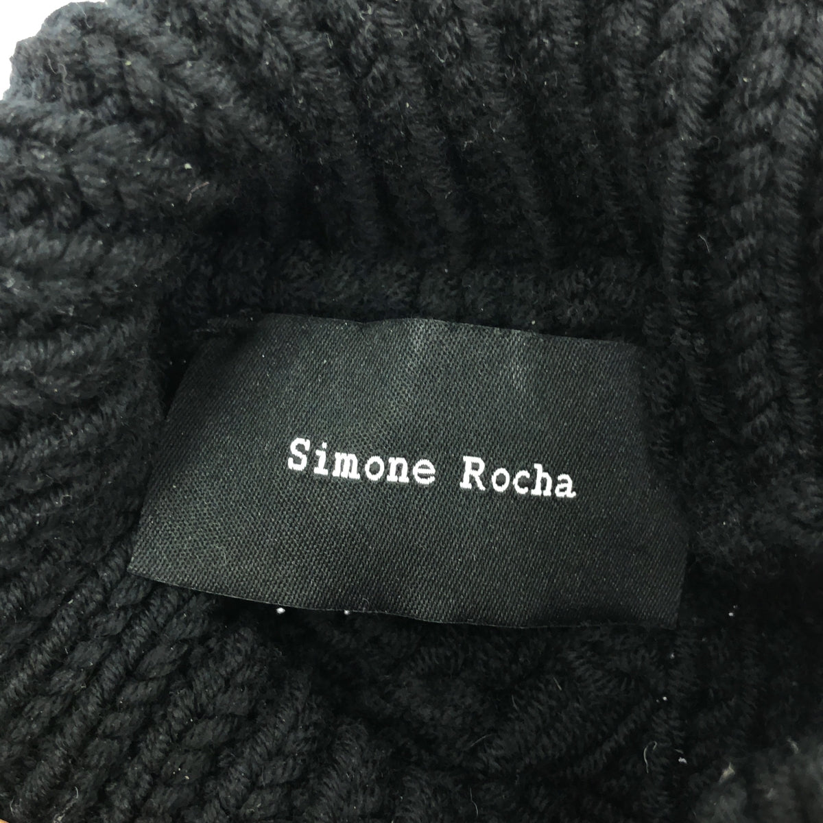 Simone Rocha / 시모네로샤 | 튈 레이어드 하이넥 울 니트 | XS |