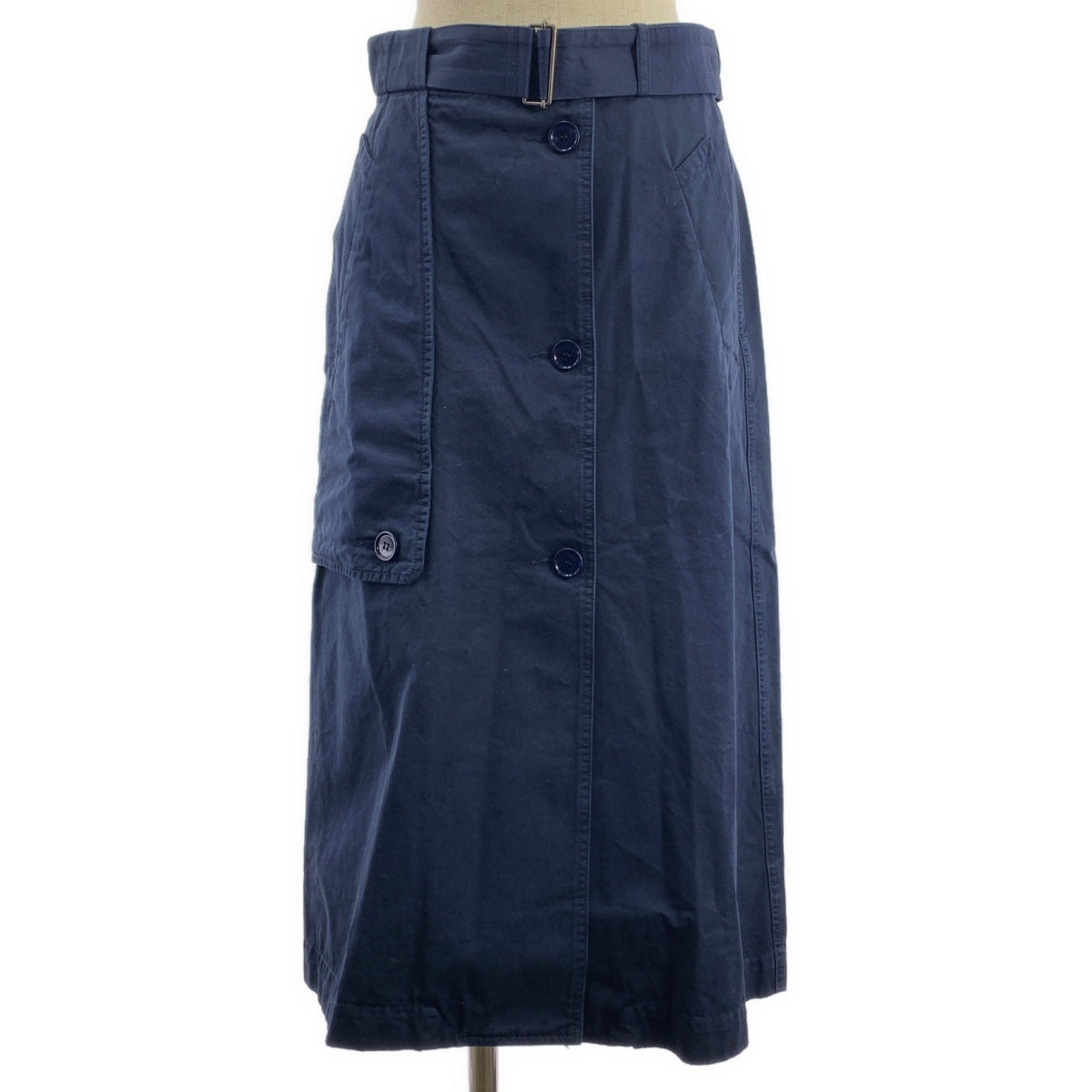 DRIES VAN NOTEN | 棉質風衣裹身裙 | 34碼 | 海軍藍 | 女款