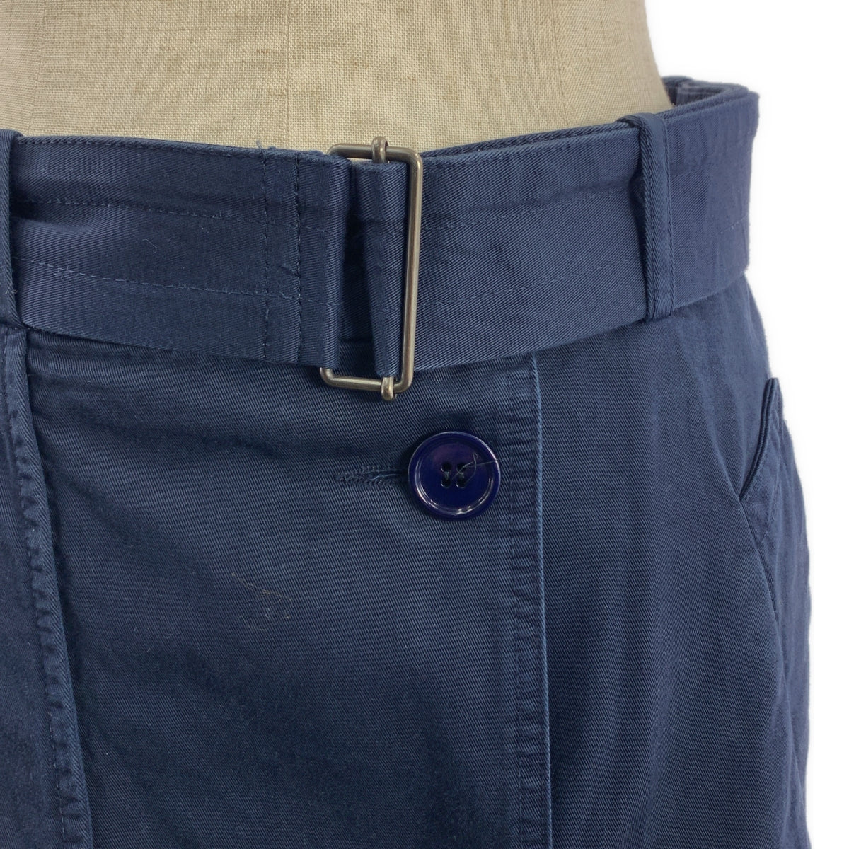 DRIES VAN NOTEN | 棉質風衣裹身裙 | 34碼 | 海軍藍 | 女款