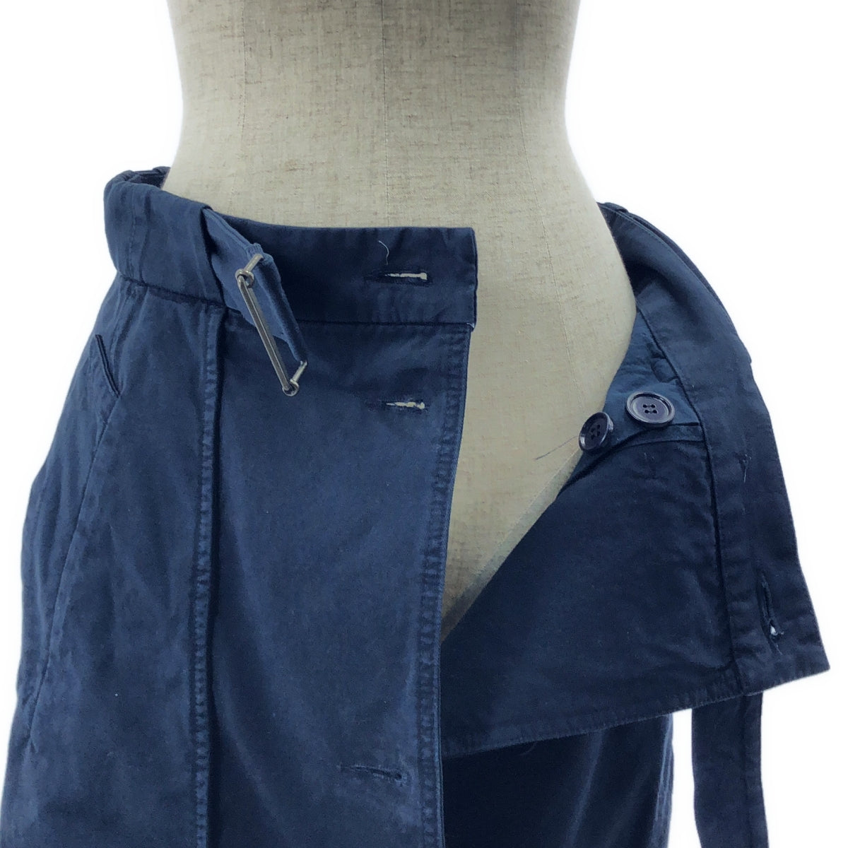 DRIES VAN NOTEN | 棉質風衣裹身裙 | 34碼 | 海軍藍 | 女款