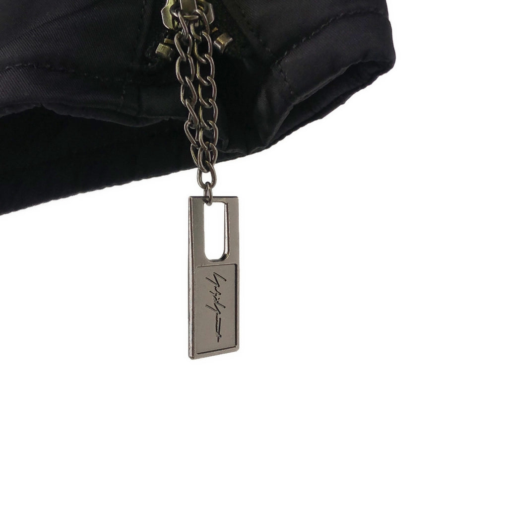 YOHJI YAMAMOTO POUR HOMME / ヨウジヤマモトプールオム | 2024AW | ナイロンツイル 中綿 ロゴジップ ブルゾン ジャケット / 総裏地 | 2 | メンズ