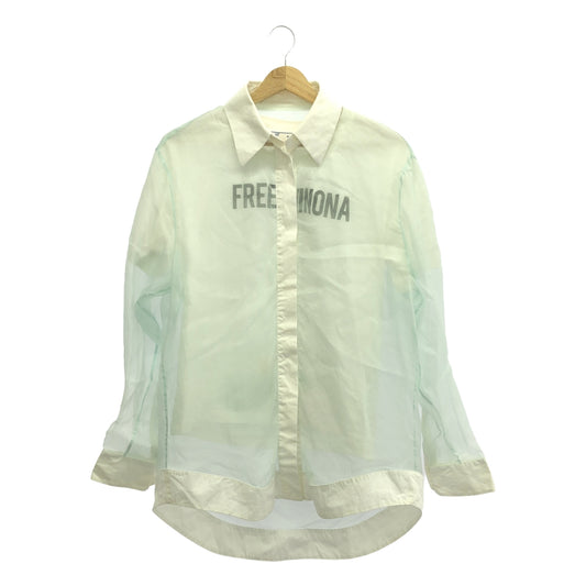 Off-White / オフホワイト | Double Layer Long-Sleeved Shirt ダブル レイヤー ロング スリーブ シャツ | 40 | レディース