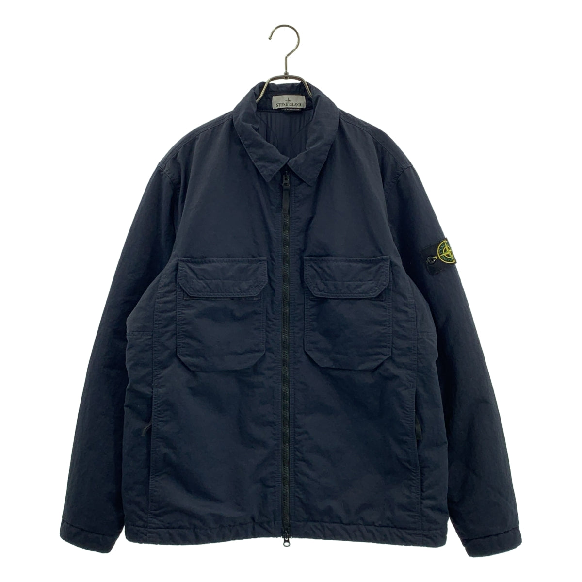 STONE ISLAND / ストーンアイランド | Nylon Twill Jacket PRIMALOFT / プリマロフト フルジップ ジャケット ブルゾン  / キルティング総裏地 | XL | メンズ