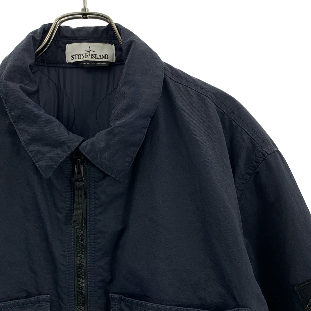 STONE ISLAND / ストーンアイランド | Nylon Twill Jacket PRIMALOFT / プリマロフト フルジップ ジャケット ブルゾン  / キルティング総裏地 | XL | メンズ