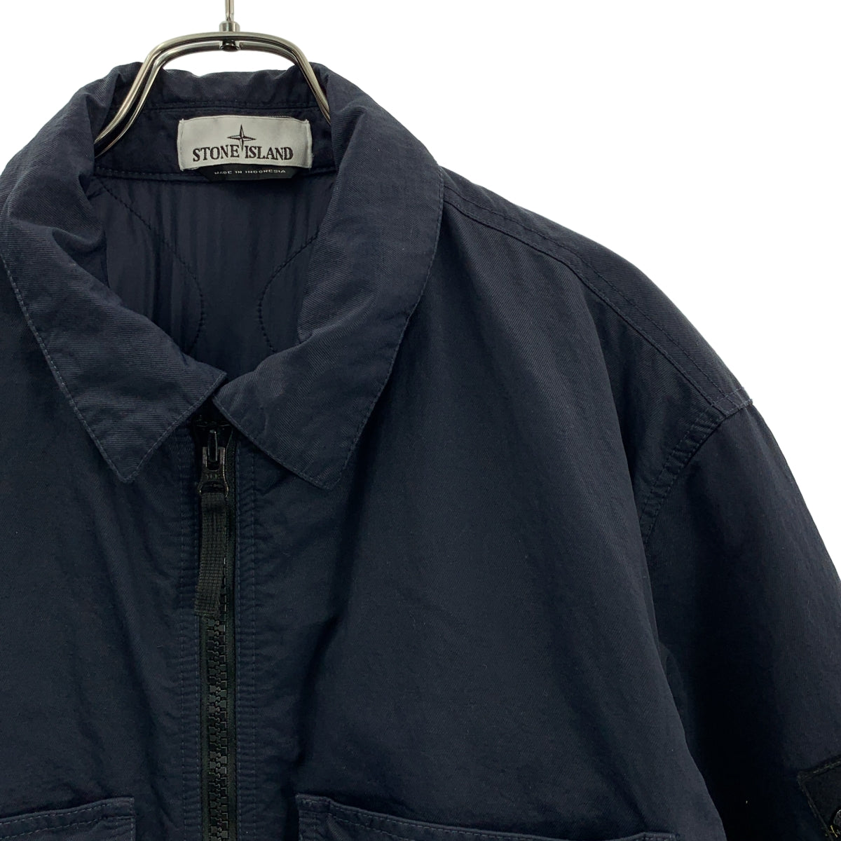 STONE ISLAND / ストーンアイランド | Nylon Twill Jacket PRIMALOFT / プリマロフト フルジップ ジャケット ブルゾン  / キルティング総裏地 | XL | メンズ