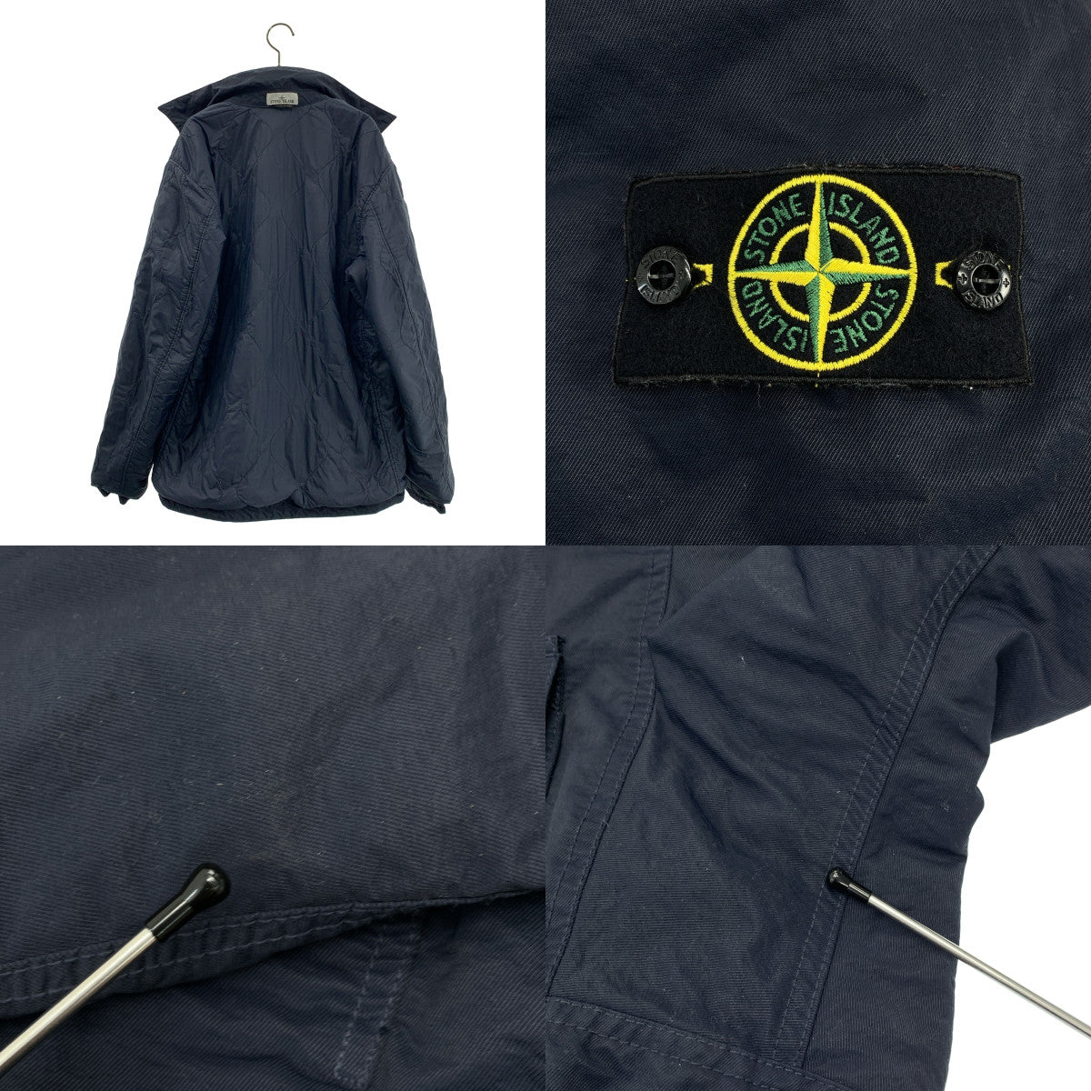 STONE ISLAND / ストーンアイランド | Nylon Twill Jacket PRIMALOFT / プリマロフト フルジップ ジャケット ブルゾン  / キルティング総裏地 | XL | メンズ