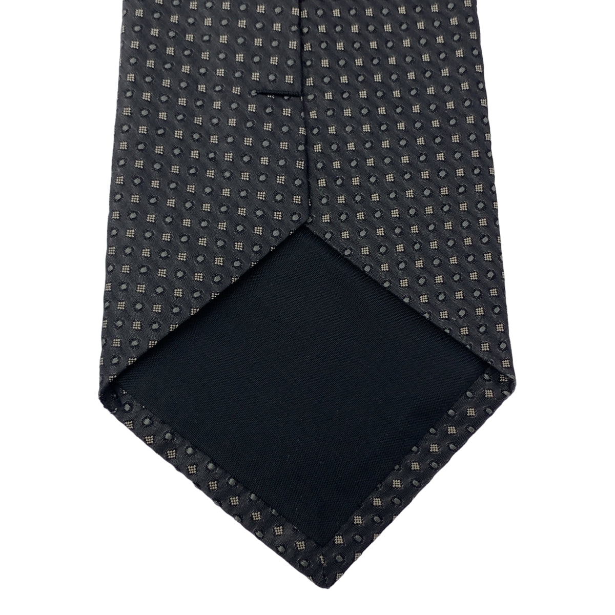 Y's 男士 / Yohji Yamamoto | 小圖案真絲領帶 | 黑色