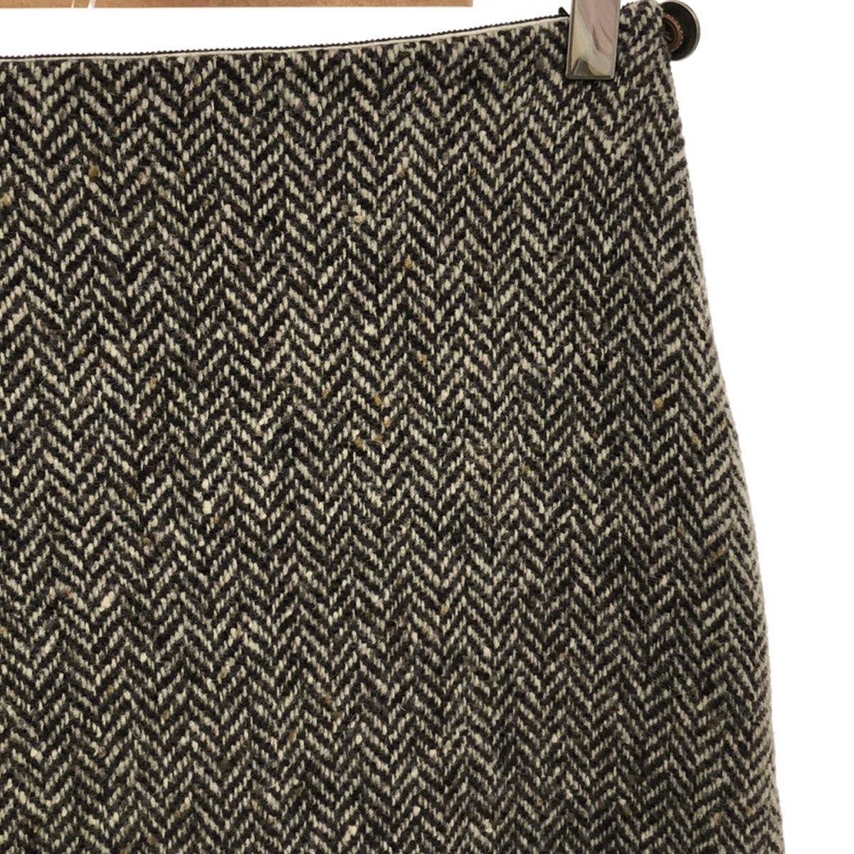 SEA / 바다 | 모직 혼합 헤링본 트위드 스커트 | 32 | 브라운 계열 | 여성