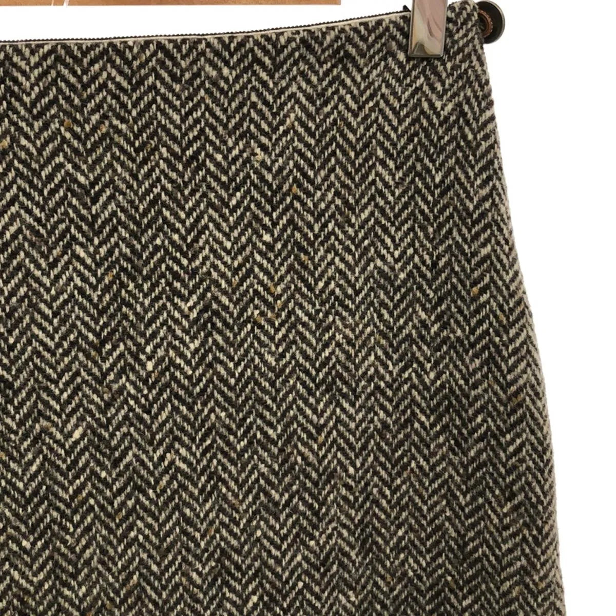 SEA / 바다 | 모직 혼합 헤링본 트위드 스커트 | 32 | 브라운 계열 | 여성