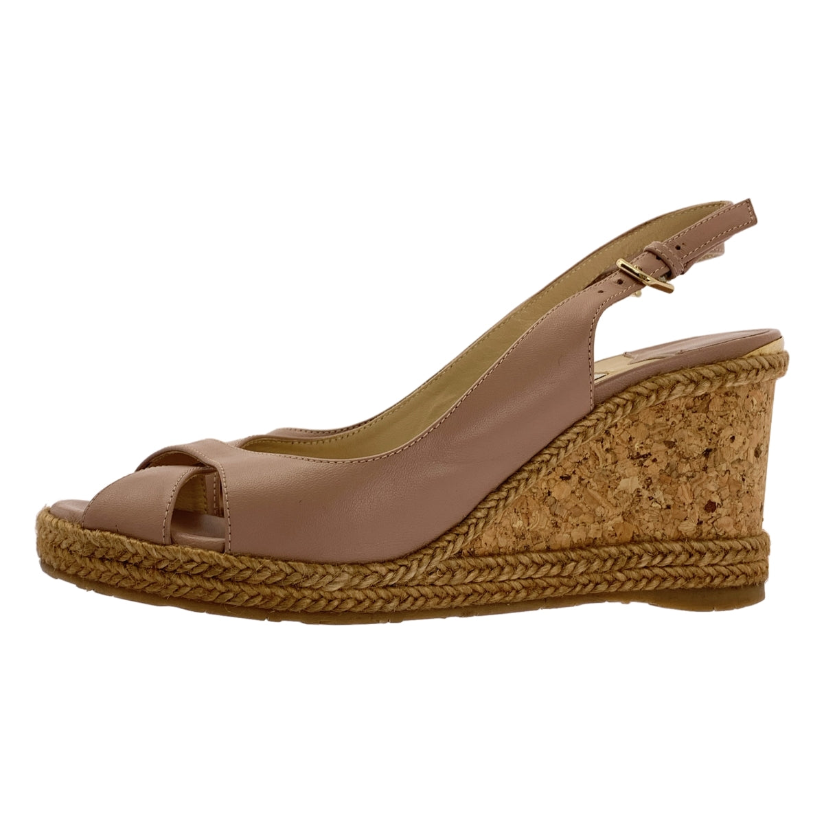 JIMMY CHOO / ジミーチュウ | AMELY アメリー レザー コルク ウェッジソール サンダル | 37 | レディース