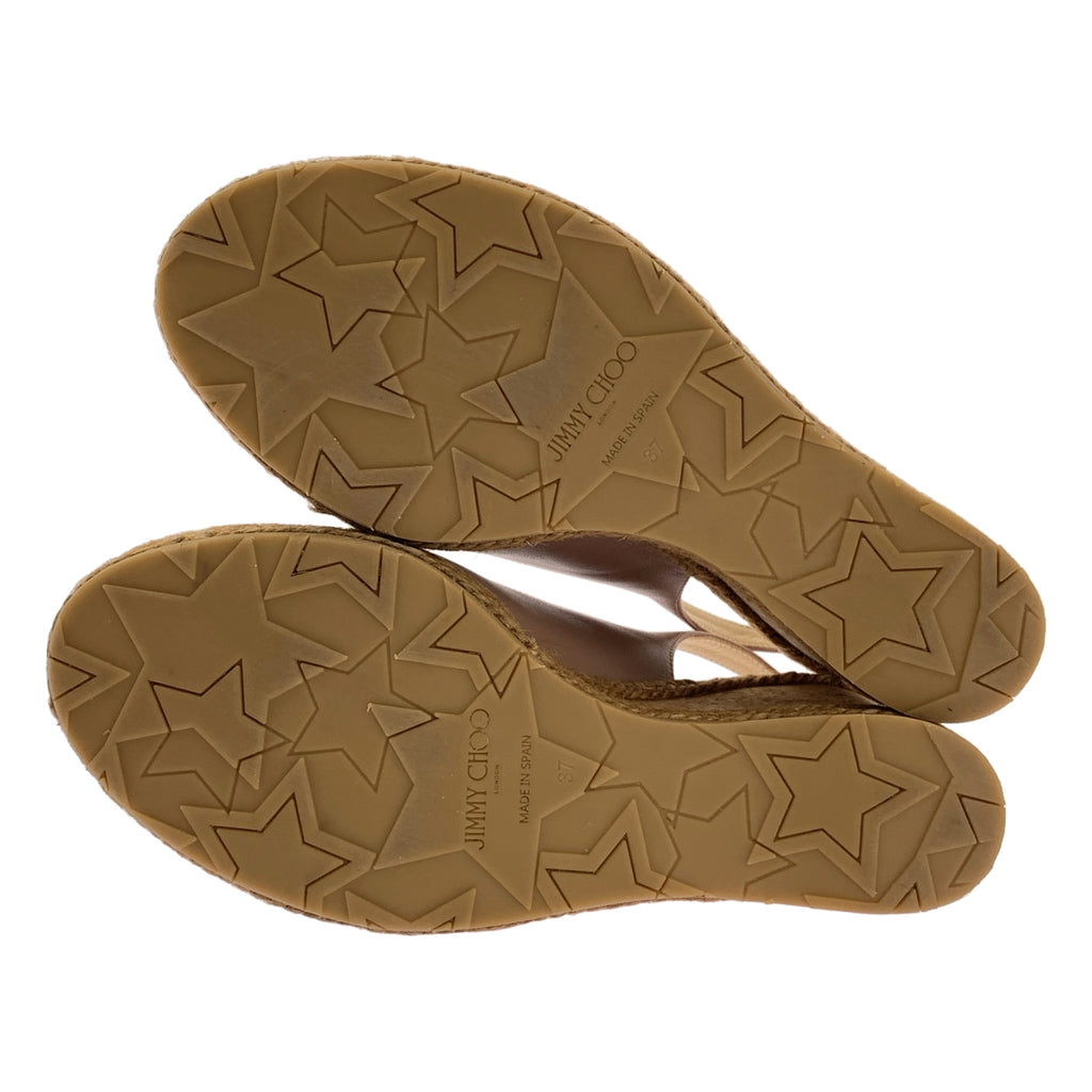 JIMMY CHOO / ジミーチュウ | AMELY アメリー レザー コルク ウェッジソール サンダル | 37 | レディース