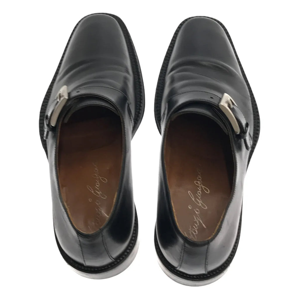 GIANFRANCO LATTANZI / ジャンフランコ ラッタンツィ | モンクストラップ レザーシューズ | 6 1/2 | ブラック | メンズ