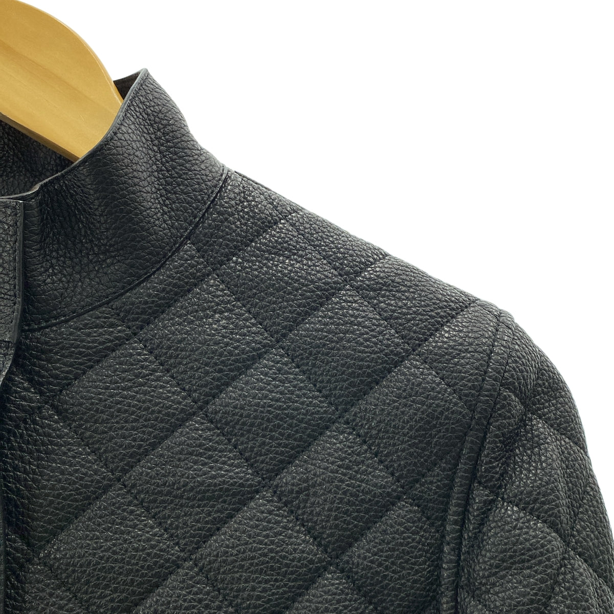 HERMES / 헤르메스 | 가죽 퀼팅 싱글 라이더스 재킷 | 36 |