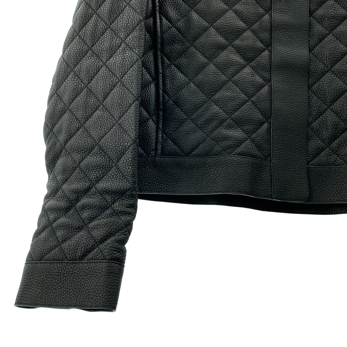 HERMES / 헤르메스 | 가죽 퀼팅 싱글 라이더스 재킷 | 36 |