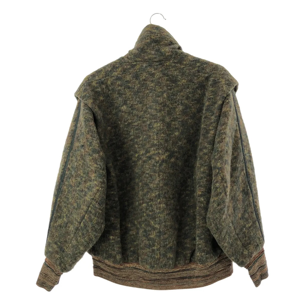 【신품】 Mame Kurogouchi / 마메쿠로고우치 | 2022AW | Alpaca Blend Shaggy Wool Blouson 샤기 울 블루존 | 2 | 그린 | 여성