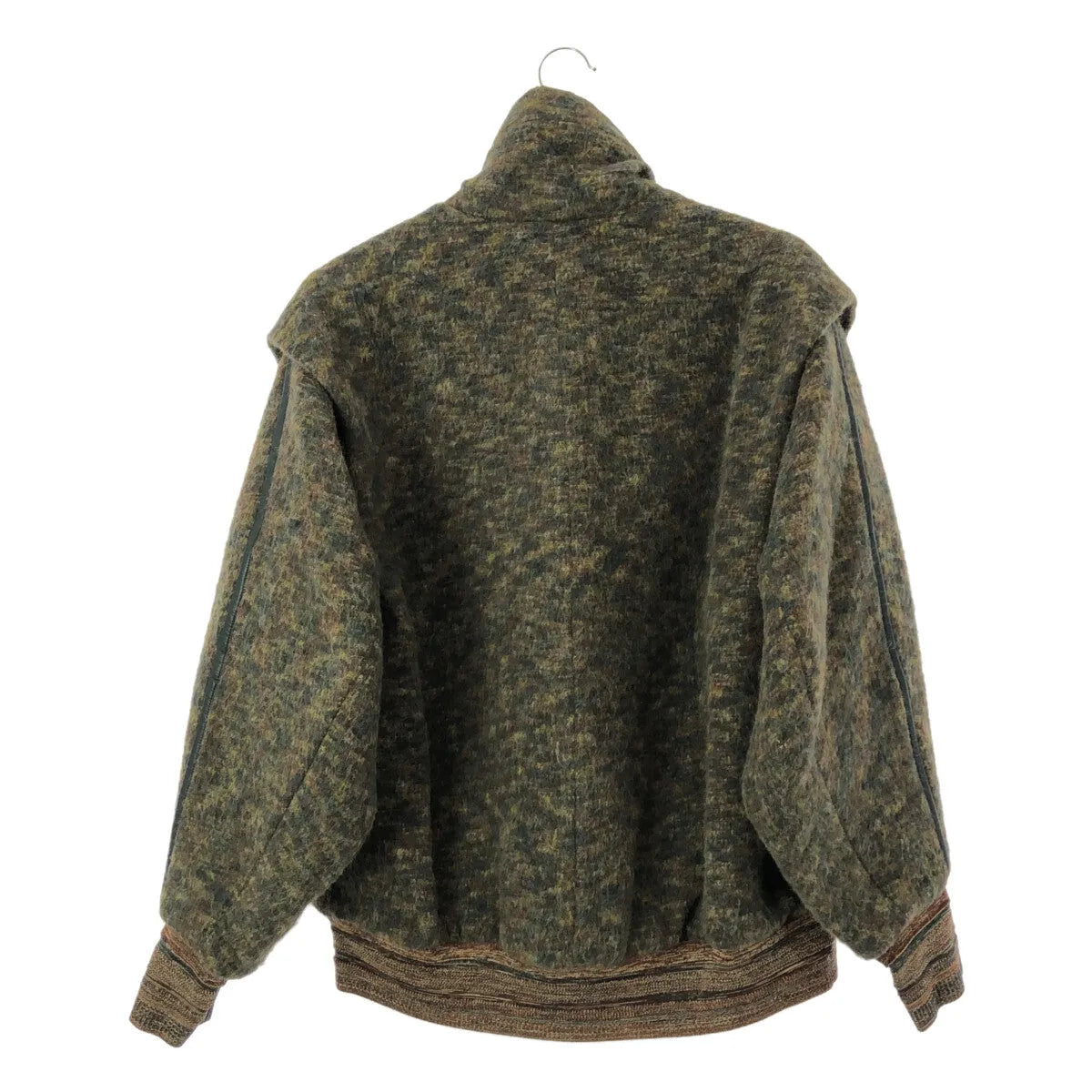 【신품】 Mame Kurogouchi / 마메쿠로고우치 | 2022AW | Alpaca Blend Shaggy Wool Blouson 샤기 울 블루존 | 2 | 그린 | 여성