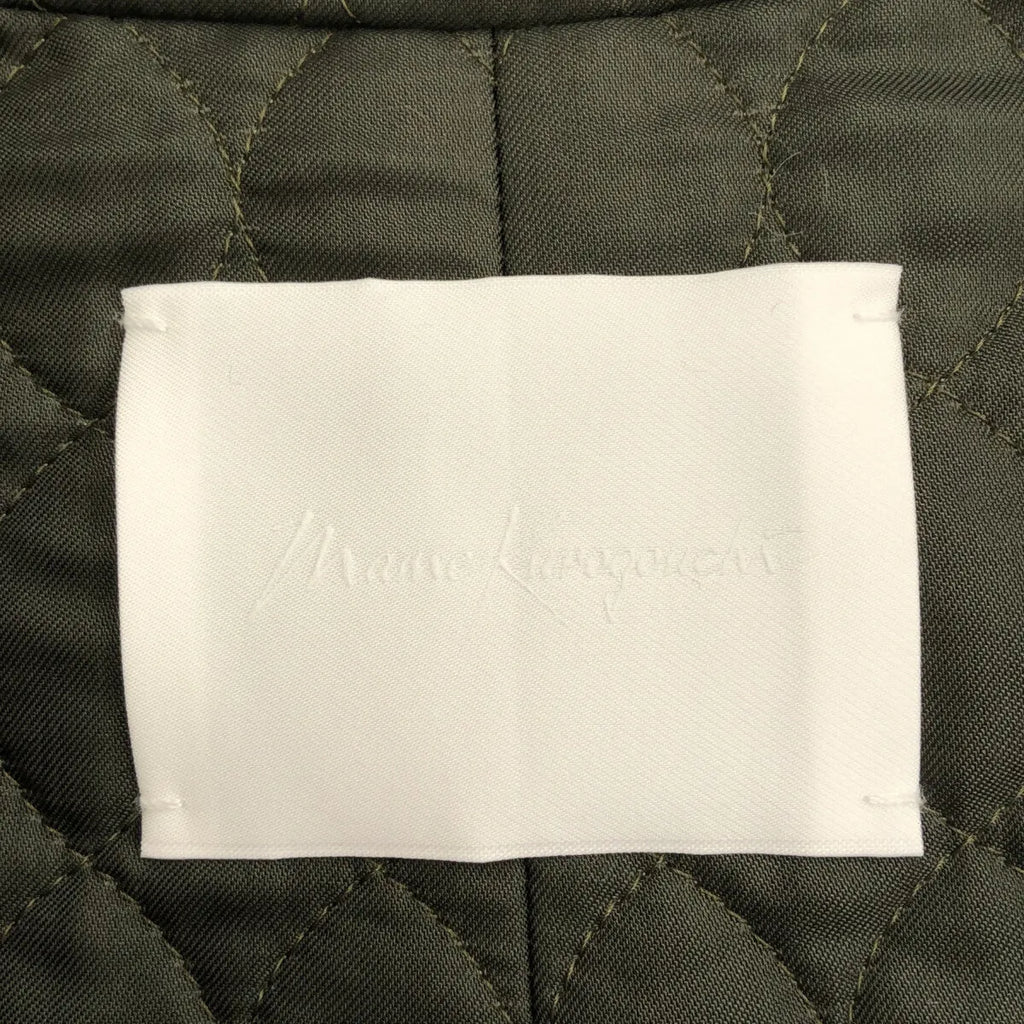 【신품】 Mame Kurogouchi / 마메쿠로고우치 | 2022AW | Alpaca Blend Shaggy Wool Blouson 샤기 울 블루존 | 2 | 그린 | 여성