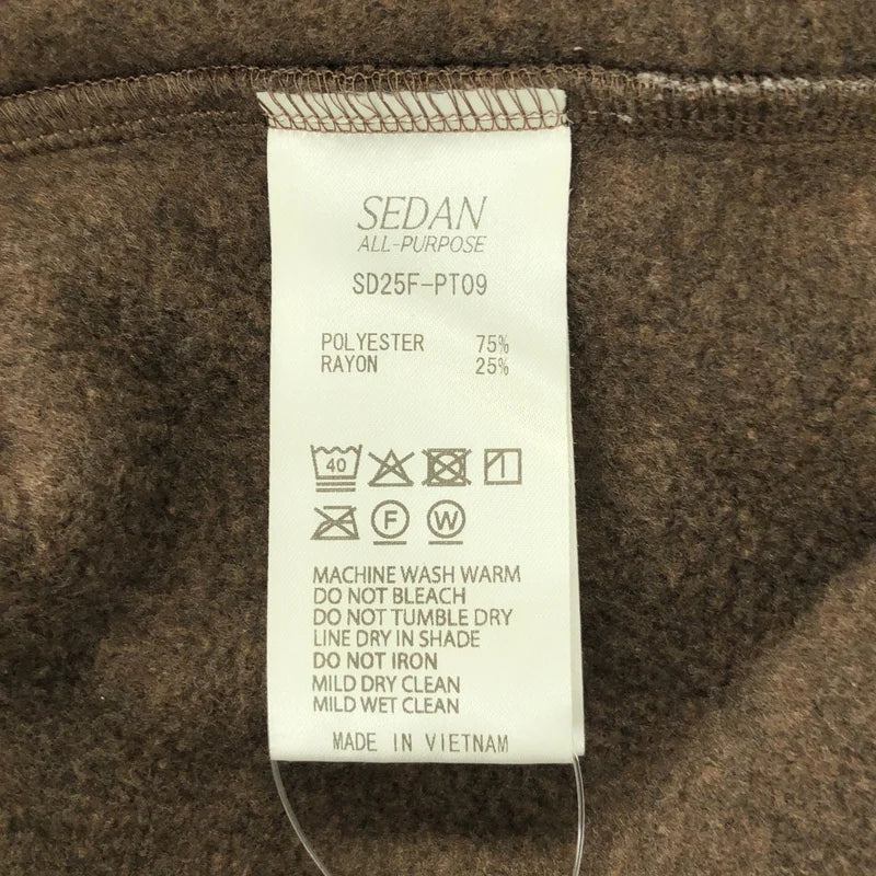 SEDAN ALL-PURPOSE / セダン オールパーパス | ロゴ フリース ドローストリング ワイド イージーパンツ | L | メンズ