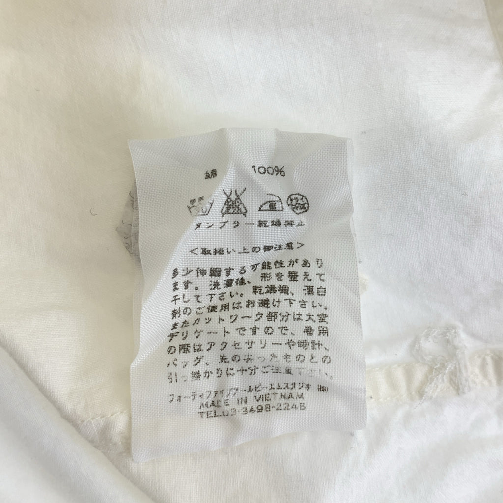 45r / フォーティファイブアール | レース カットワーク刺しゅう プルオーバー ノースリーブブラウス | 1 | レディース