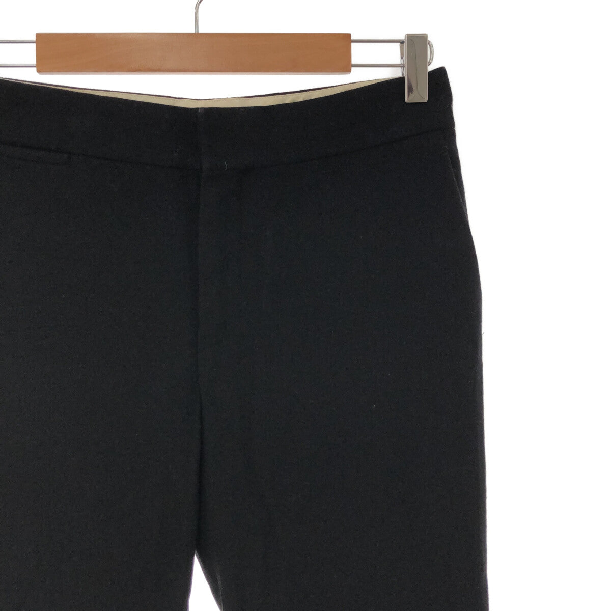 抽屜 |羊毛法蘭絨錐形褲 |尺寸 38 |黑色 |女性的