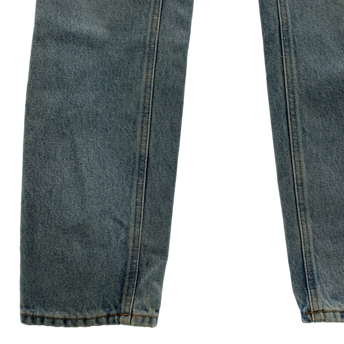 Off-White / 오프 화이트 | 프론트 로고 패치 데님 테이퍼드 팬츠 | 26 |