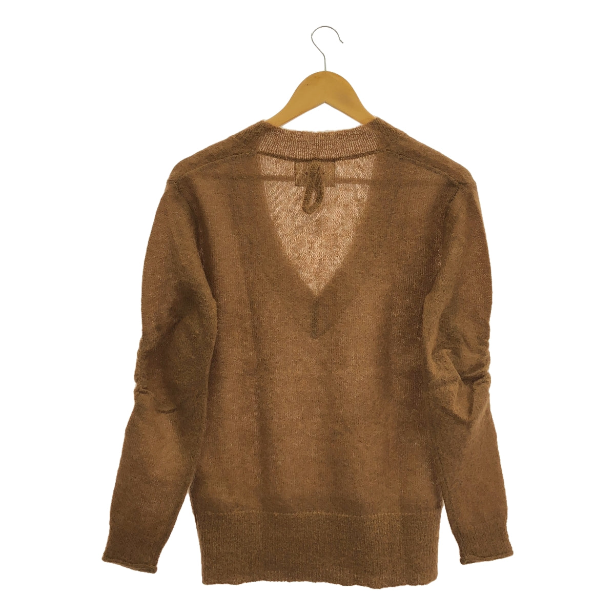 [Good Condition] BEIGE, / Beige | Mohair Blend V-Neck Knit | Size 4 | Brown | Women's