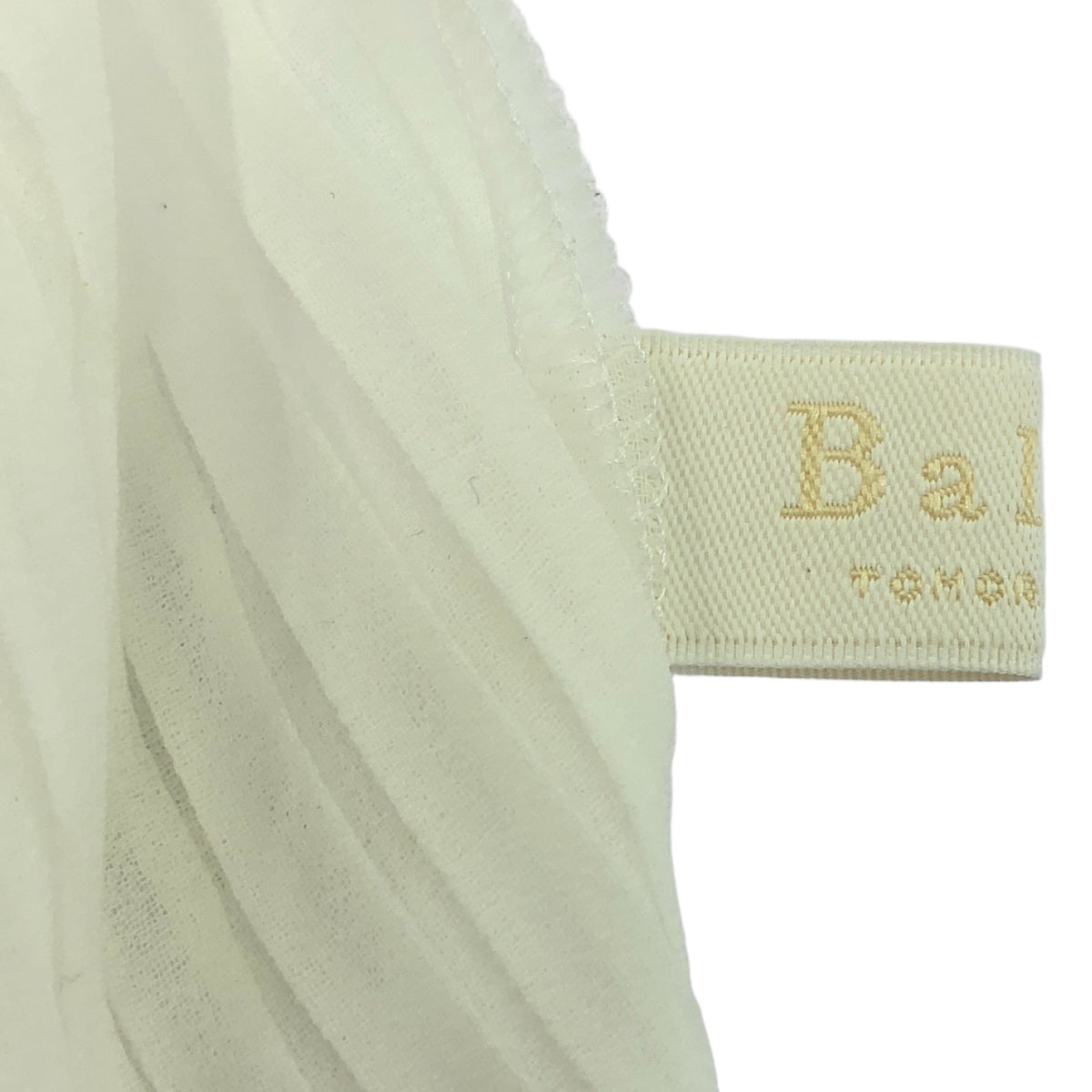 Tomorrowland BALLSEY / 투모로랜드 볼지 | 폴리 에스테르 쉬폰 주름 보우타이 블라우스 | 36 | 화이트 | 여성