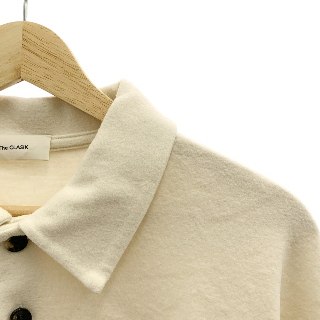 The CLASIK / 더 클래식 | 2023AW | CLASSIC POLO SHIRTS 울 클래식 롱 슬리브 폴로 셔츠 | 46 | 아이보리 | 남성