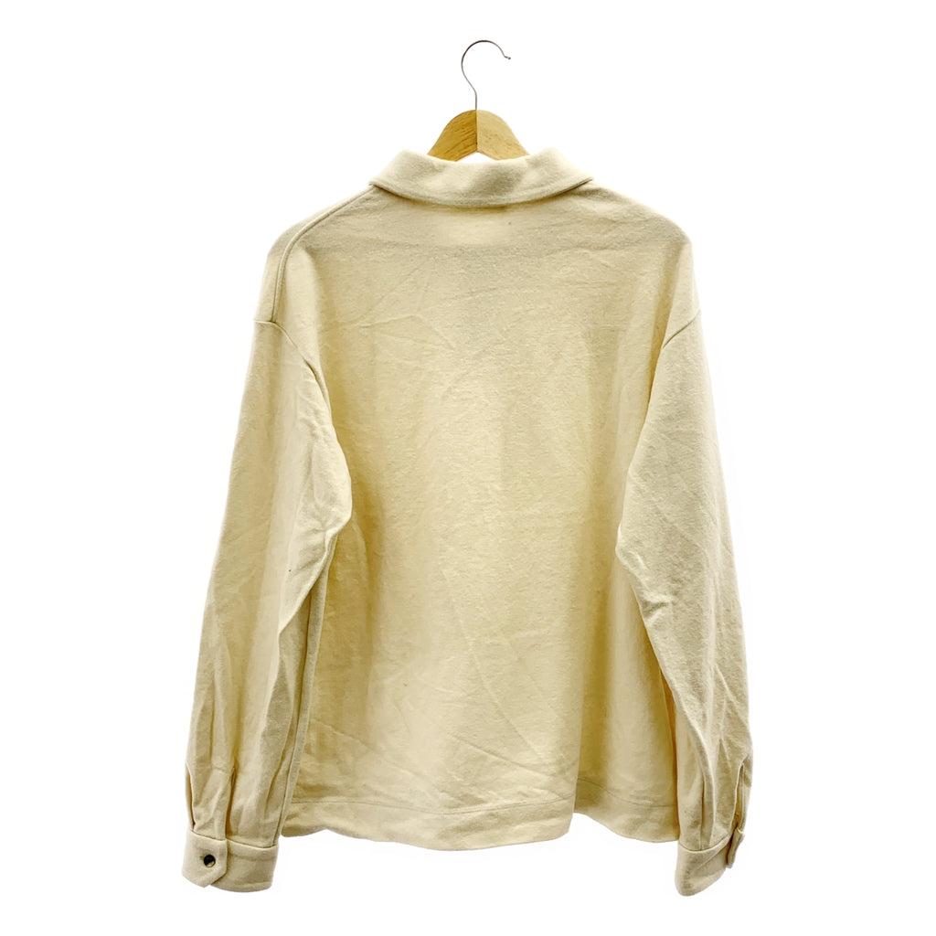 The CLASIK / 더 클래식 | 2023AW | CLASSIC POLO SHIRTS 울 클래식 롱 슬리브 폴로 셔츠 | 46 | 아이보리 | 남성